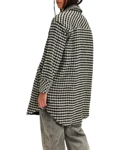 Free People We The Free Get Around Houndstooth Shirt Women's