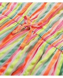 Hatley Kids Neon Summer Stripes Woven Play Dress (Toddler/Little Kid/Big Kid)