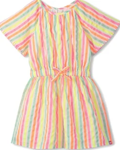 Hatley Kids Neon Summer Stripes Woven Play Dress (Toddler/Little Kid/Big Kid)