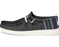 Hey Dude Wally Funk Striped Denim Men's
