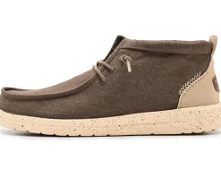 Hey Dude Wally Mid Gripr Stretch Canvas Men's