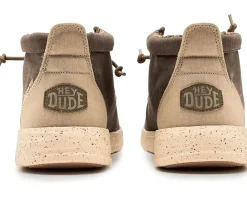 Hey Dude Wally Mid Gripr Stretch Canvas Men's