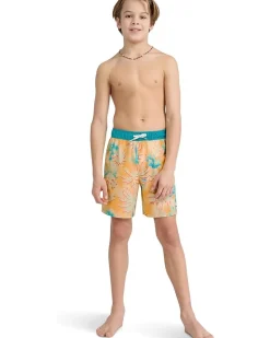 Hurley Kids Pop Color Palm Pull-On Swim Trunks (Little Kid/Big Kid)