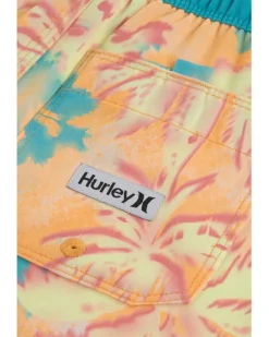Hurley Kids Pop Color Palm Pull-On Swim Trunks (Little Kid/Big Kid)