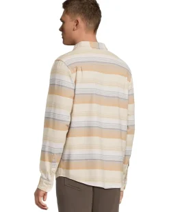 Hurley Portland Stripe Strch Flnnl Long Sleeve Men's
