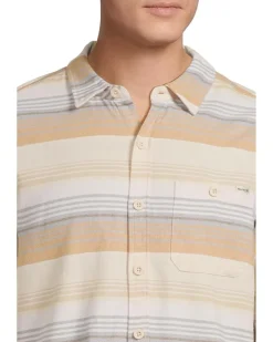 Hurley Portland Stripe Strch Flnnl Long Sleeve Men's