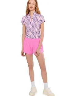 Jamie Sadock Fingerpaint Print Short Sleeve Polo Women's