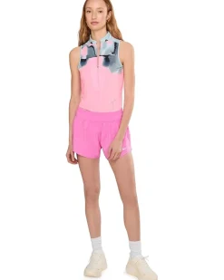 Jamie Sadock Flare Print Sleeveless Polo Women's