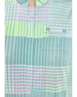 Jamie Sadock Mad Plaid Sleeveless Print Top Women's