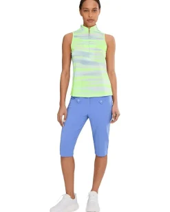 Jamie Sadock Painted Sunset Sleeveless Front Zip Women's