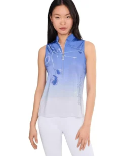 Jamie Sadock Plum Sleeveless Print Top Women's