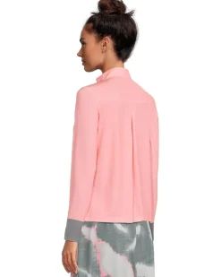 Jamie Sadock Raindrops Print Long Sleeve Sunsense Top Women's
