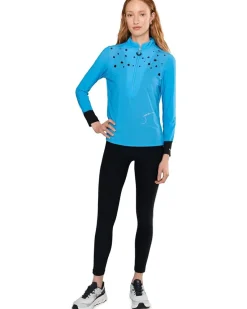 Jamie Sadock Raindrops Print Long Sleeve Sunsense Top Women's