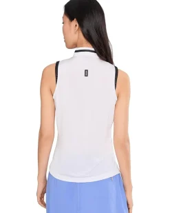 Jamie Sadock Sleeveless Mock Neck Half Zip Front Women's