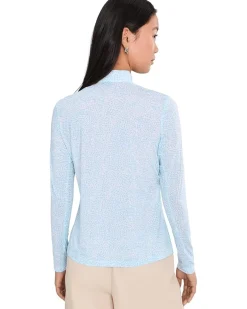 Jamie Sadock Sunsense Ocelot Long Sleeve Quarter Zip Women's