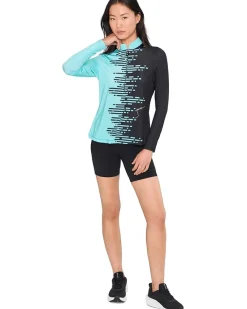 Jamie Sadock Sunsense Positive Negative Long Sleeve Quarter Zip Women's