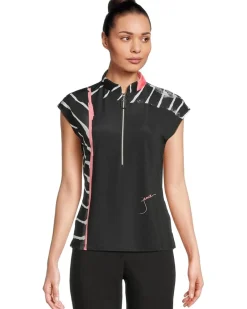 Jamie Sadock Twist & Turn Print Short Sleeve Top Women's