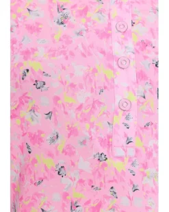 Jamie Sadock Wildflower Print Crossover V-Neck Short Sleeve Women's