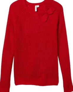 Janie and Jack Bow Shoulder Sweater (Toddler/Little Kids/Big Kids)