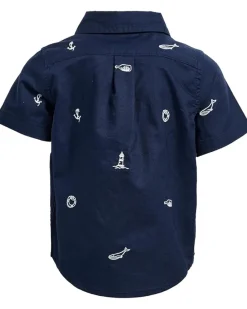 Janie and Jack Embroidered Woven Shirt (Infant)