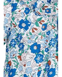 Janie and Jack Floral Ruffle Hem Blouse (Toddler/Little Kid/Big Kid)