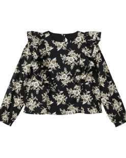 Janie and Jack Floral Woven Blouse (Toddler/Little Kid/Big Kid)