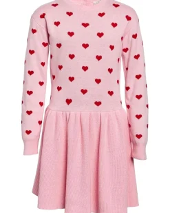 Janie and Jack Heart Sweater Dress (Toddler/Little Kid/Big Kid)