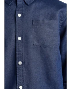 Janie and Jack Linen Roll Up Shirt (Toddler/Little Kid/Big Kid)