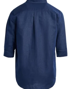 Janie and Jack Linen Roll Up Shirt (Toddler/Little Kid/Big Kid)