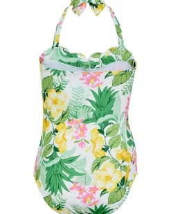 Janie and Jack Multi 3D Flower Onepiece Swim (Toddler/Little Kid/Big Kid)