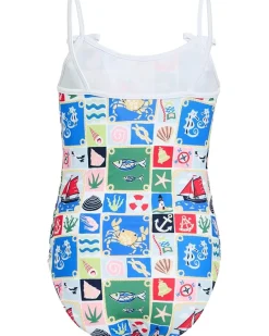 Janie and Jack Nautical Onepiece Swim (Toddler/Little Kid/Big Kid)
