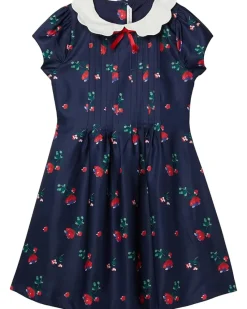 Janie and Jack Navy Floral Dress (Toddler/Little Kids/Big Kids)