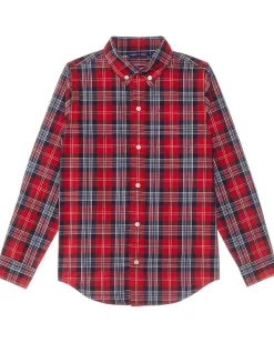 Janie and Jack Plaid Button-Down Top (Toddler/Little Kid/Big Kid)