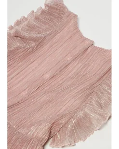 Janie and Jack Pleated Lurex Dress (Toddler/Little Kid/Big Kid)
