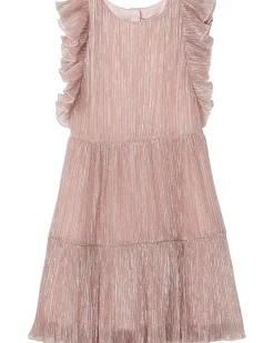 Janie and Jack Pleated Lurex Dress (Toddler/Little Kid/Big Kid)