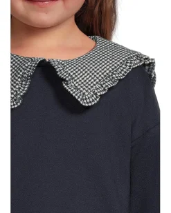 Janie and Jack Printed Collar Sweatshirt (Infant)