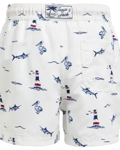 Janie and Jack Printed Swim Trunk (Infant/Toddler/Little Kid/Big Kid)