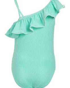 Janie and Jack Seersucker Onepiece Swimsuit (Toddler/Little Kid/Big Kid)