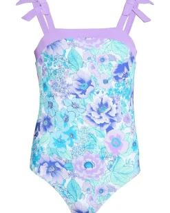 Janie and Jack Tie Onepiece Swim (Toddler/Little Kid/Big Kid)
