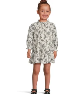 Janie and Jack Twill Floral Dress (Infant)
