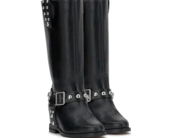 Jessica Simpson Milley Studded Moto Boots Women's