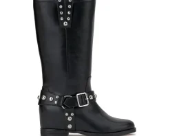 Jessica Simpson Milley Studded Moto Boots Women's