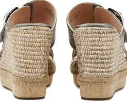 Johnston & Murphy Addison Buckle Strap Wedge Women's