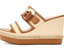 Johnston & Murphy Addison Buckle Strap Wedge Women's