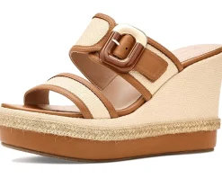 Johnston & Murphy Addison Buckle Strap Wedge Women's