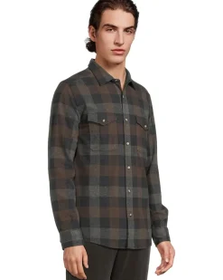 Johnston & Murphy Brushed Button-Front Knit Men's