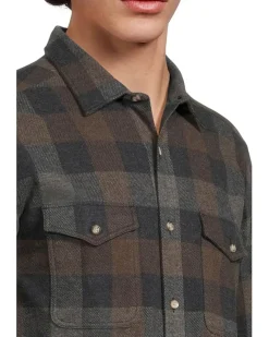 Johnston & Murphy Brushed Button-Front Knit Men's