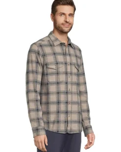 Johnston & Murphy Brushed Button-Front Knit Men's
