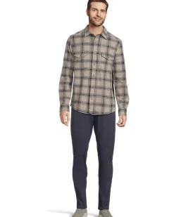 Johnston & Murphy Brushed Button-Front Knit Men's