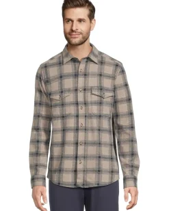 Johnston & Murphy Brushed Button-Front Knit Men's